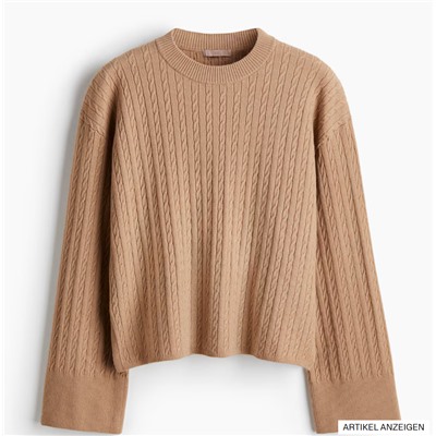 Pullover mit Zopfmuster