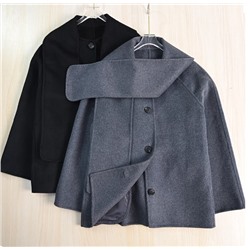 Шерстяное пальто с двусторонним кроем КО*С