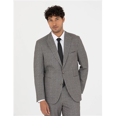 Kahverengi Ex. Slim Fit Takım Elbise