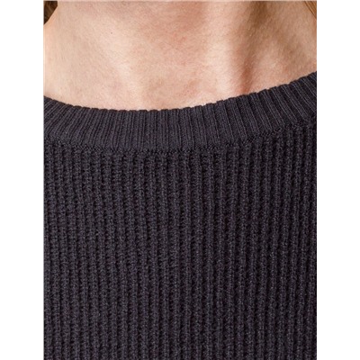 Платье фактурной вязки из хлопка с кашемиром