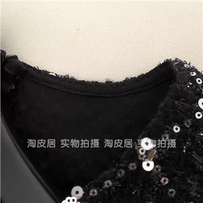 Женское твидовое мини платье А-силуэта с пайетками ЗАР*А