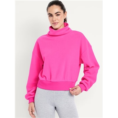 Performance Microfleece Mock Neck Sweatshirt