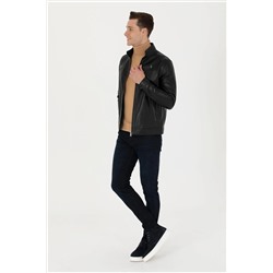 Erkek Siyah Deri Ceket