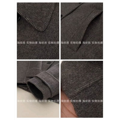 Женское шерстяное короткое пальто свободного кроя ЗАР*А