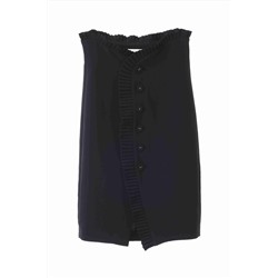 Falda recta Negro