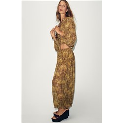 PRINTED BALLOON TROUSERS