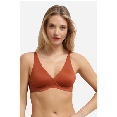 Sujetador con aros de microfibra