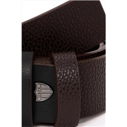 Erkek Çift Taraflı Kahverengi Kemer