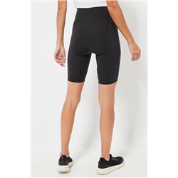 Leggings ciclista de compresión cintura alta - Negro