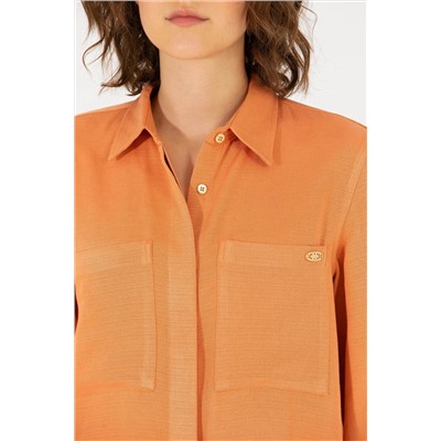 Kadın Kiremit Dokuma Elbise