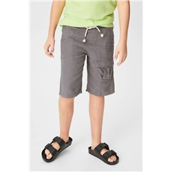 Shorts - Leinen-Mix