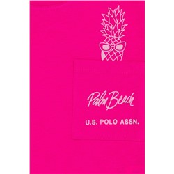 Kız Çocuk Fuşya Bisiklet Yaka Tişört