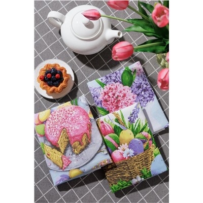 Пасха набор кухонных полотенец 3шт