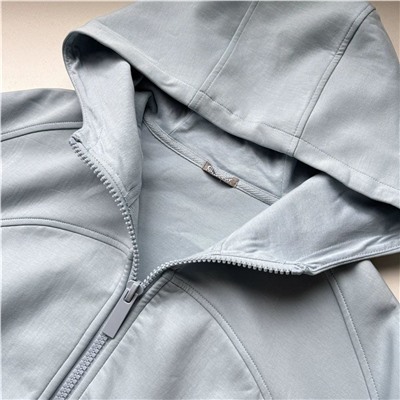 Детская укороченная кофта на замке с капюшоном  ГУЛИВЕ*Р  Экспорт в Россию  В красивом голубом цвете Материал: хлопок 56%, полиэстер 40%, эластичной волокно 4%