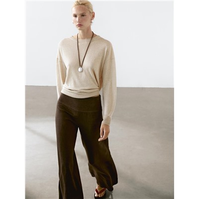 Jersey punto oversize 100% lino