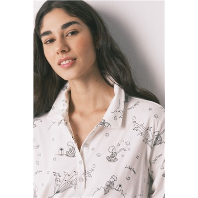 Camisón corto 100% algodón estampado El Principito