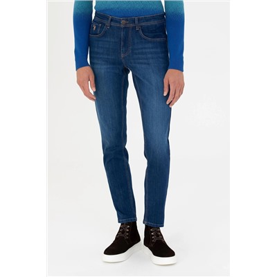 Erkek Koyu Mavi Jean Pantolon