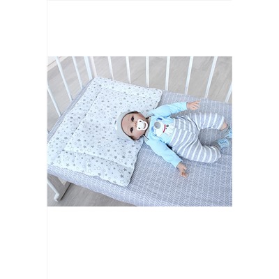 Подушка плоская 40х60 BabyRelax файбер, с кантом, бязь. арт. 4892 НАТАЛИ #892958