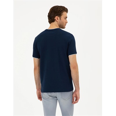 Lacivert Slim Fit Tişört
