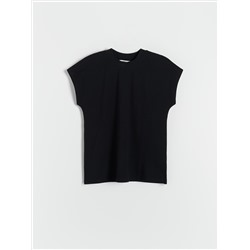 Kimono-T-Shirt mit Stehkragen