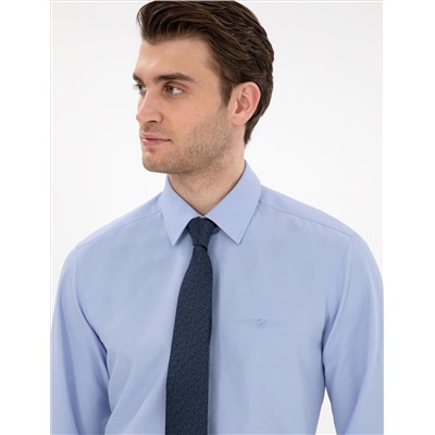 Mavi Slim Fit Uzun Kollu Basic Gömlek