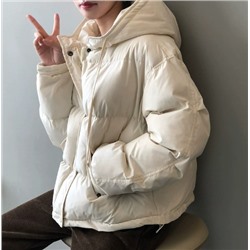 Женская короткая хлопковая куртка с капюшоном YANSO*O