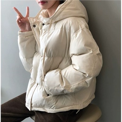 Женская короткая хлопковая куртка с капюшоном YANSO*O