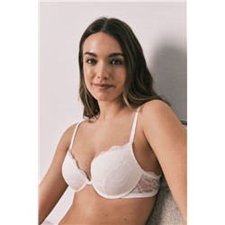 Sujetador push up encaje blanco GORGEOUS