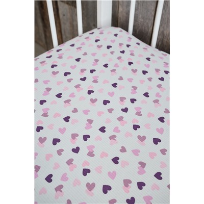 Простынь на резинке детская 120*60 для новорожденных