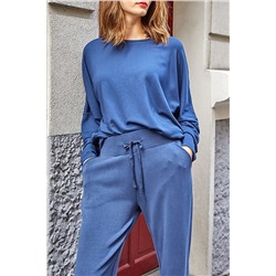 Футболка оверсайз Juna Синяя