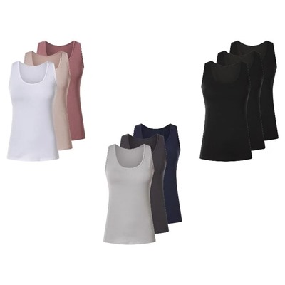 Damen Achselhemden, 3 Stück