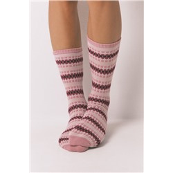 Calcetines largos rombos rosa