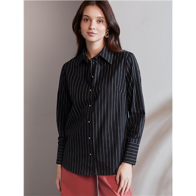 Блузка свободного силуэта из 100% хлопка