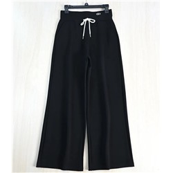 Брюки прямого кроя с высокой талией и широкими штанинами АЛ*О