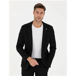 Siyah Ekstra Slim Fit Blazer Ceket