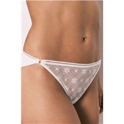 Braga clásica encaje y tul blanco