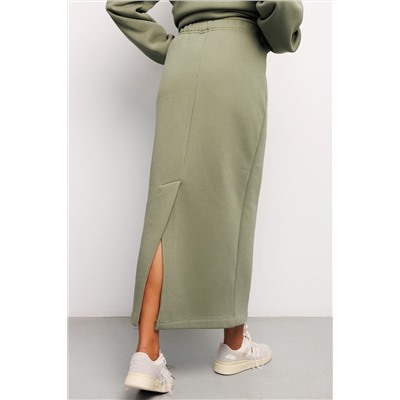 Юбка длинная макси с разрезом 388KHK