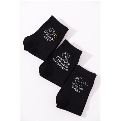 Носки мужские Мчу на учебу (набор 3 пары)