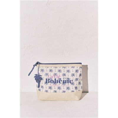 Neceser mediano rafia palmeras