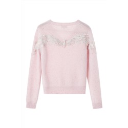 Jersey de lana y cachemir Rosa