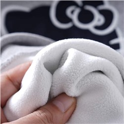 Теплый женский свитшот с толстой флисовой изнанкой  Hell*o Kitt*y