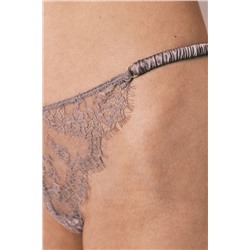 Braga brasileña tira encaje marrón