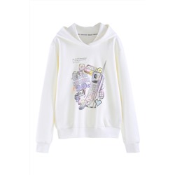 Sudadera con capucha Blanco
