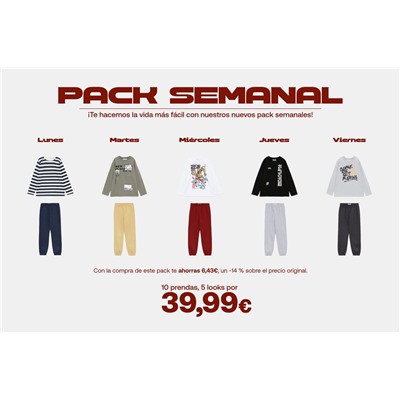PACK OF 5 T-SHIRT AND TROUSERS SETS