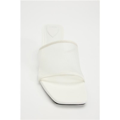 HIGH-HEEL MESH SANDALS