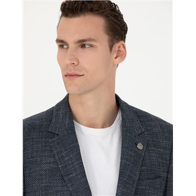 Lacivert Slim Fit Ceket