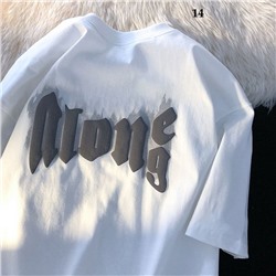 Хлопковая свободная футболка унисекс