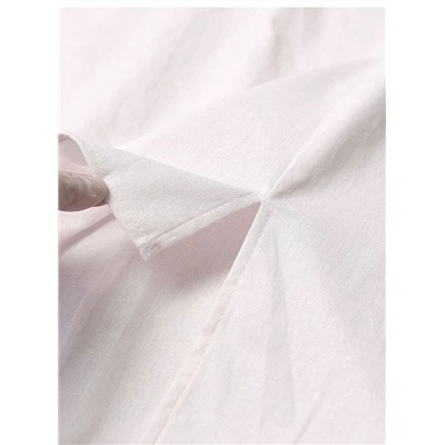 Женское платье рубашка из смесового льна МАНГ*О