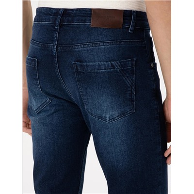 Lacivert Slim Fit Jean Pantolon