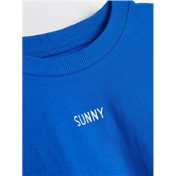 T-Shirt im Kimono-Stil mit Stickerei